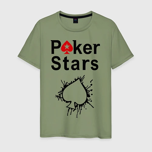 Мужская футболка Poker Stars / Авокадо – фото 1