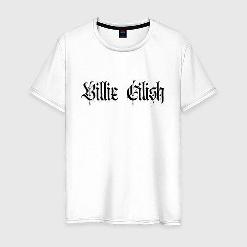 Мужская футболка BILLIE EILISH: Gangsta / Белый – фото 1