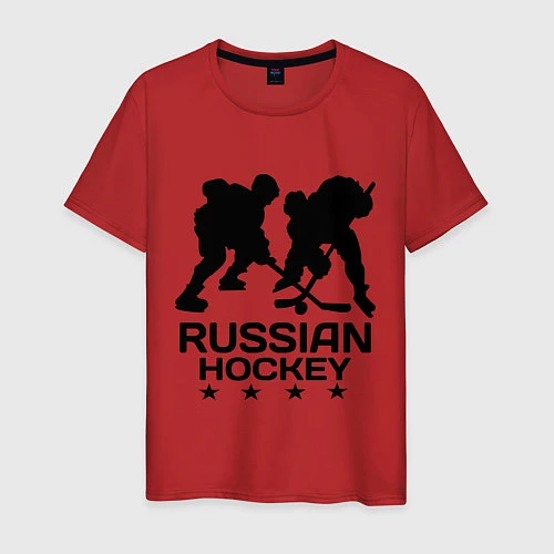 Мужская футболка Russian hockey stars / Красный – фото 1