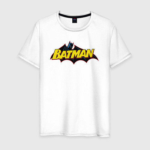 Мужская футболка Batman Logo / Белый – фото 1