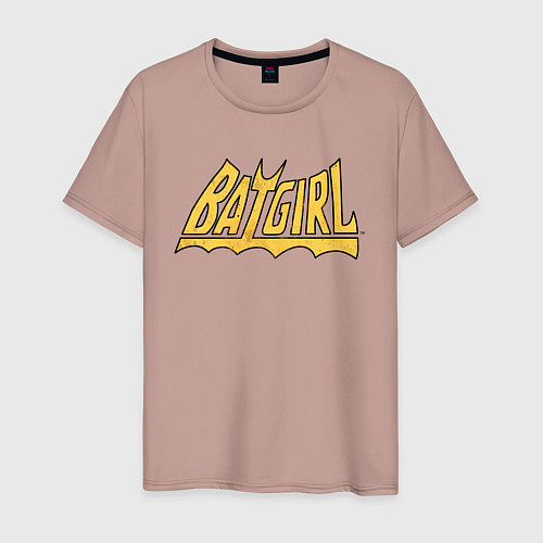 Мужская футболка Batgirl / Пыльно-розовый – фото 1