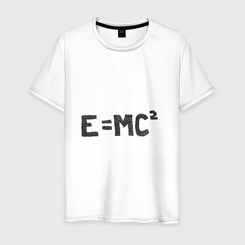 Мужская футболка Теория относительности / Белый – фото 1