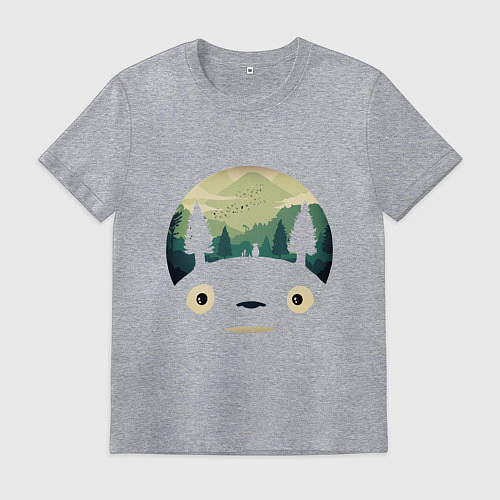 Мужская футболка Тоторо / Меланж – фото 1