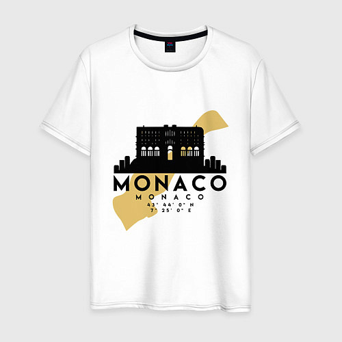 Мужская футболка Монако / Белый – фото 1