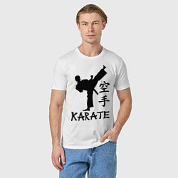 Футболка хлопковая мужская Karate craftsmanship, цвет: белый — фото 2