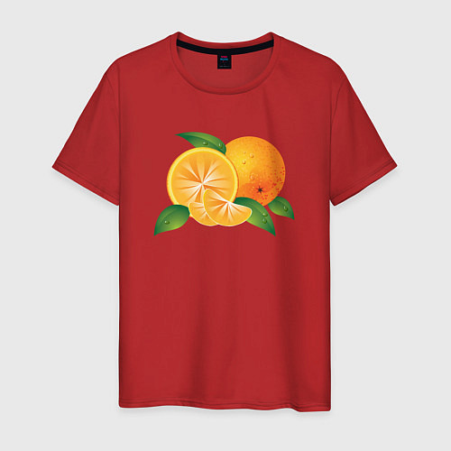 Мужская футболка Апельсины / Красный – фото 1