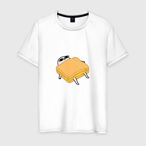 Мужская футболка Сэндвич Кетнипз / Белый – фото 1