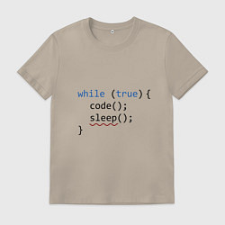 Мужская футболка Code - sleep