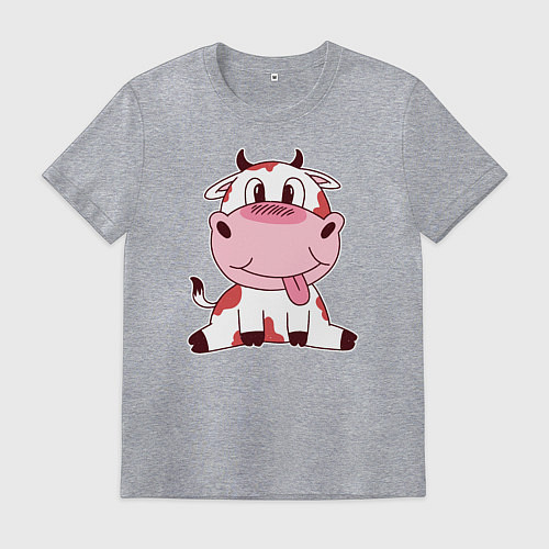 Мужская футболка Коровка / Меланж – фото 1