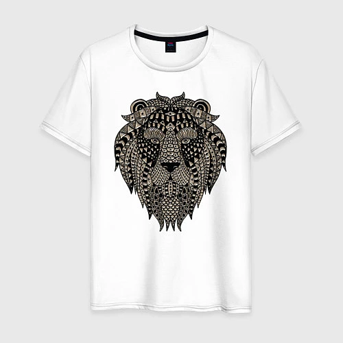 Мужская футболка Metallized Lion / Белый – фото 1