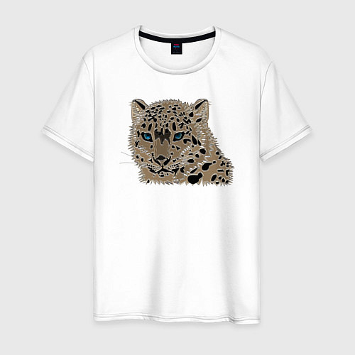 Мужская футболка Metallized Snow Leopard / Белый – фото 1