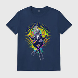 Футболка хлопковая мужская Азот, цвет: тёмно-синий