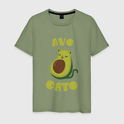 Футболка хлопковая мужская AvoCato, цвет: авокадо