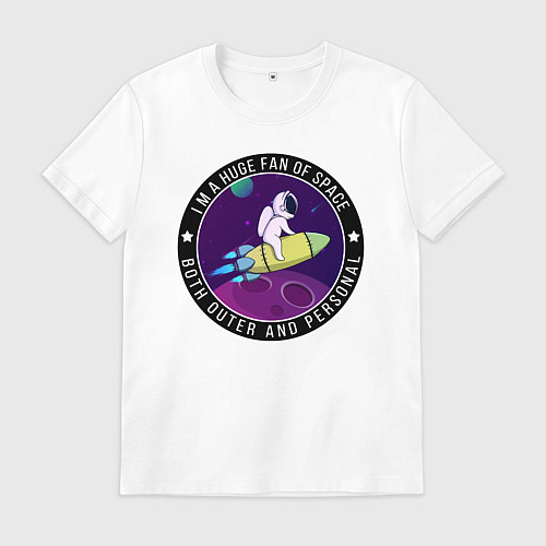 Мужская футболка Space / Белый – фото 1