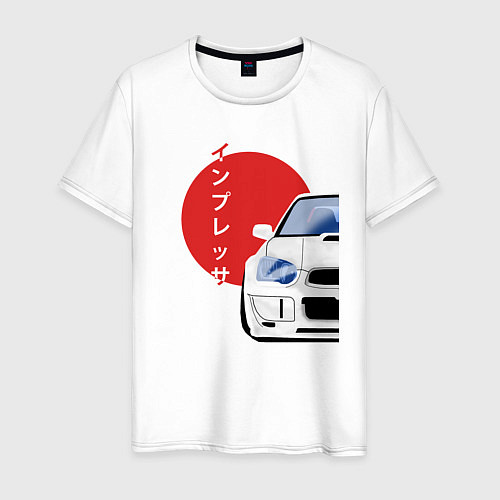Мужская футболка Subaru Impreza WRX STI / Белый – фото 1