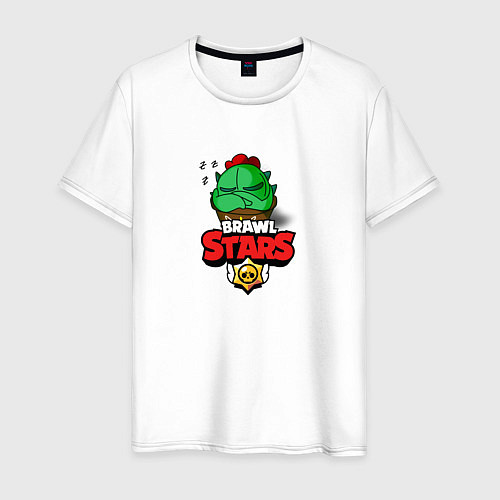 Мужская футболка BRAWL STARS:СПАЙК / Белый – фото 1