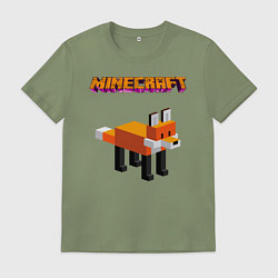Мужская футболка Minecraft - лиса
