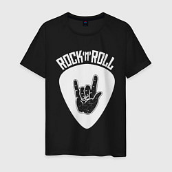 Футболка хлопковая мужская Rock, цвет: черный