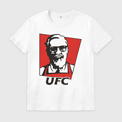 Футболка хлопковая мужская UFC, цвет: белый