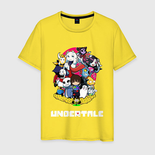 Мужская футболка UNDERTALE / Желтый – фото 1