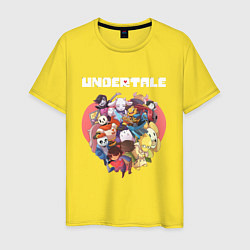Футболка хлопковая мужская UNDERTALE, цвет: желтый