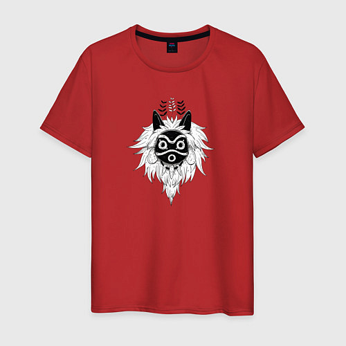 Мужская футболка Аниме Принцесса Мононоке / Красный – фото 1