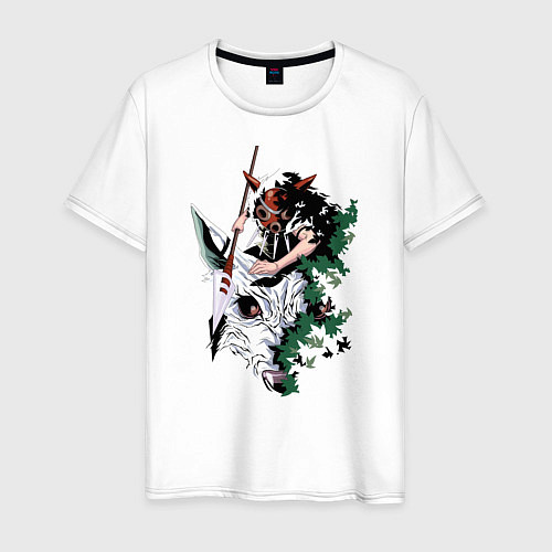 Мужская футболка Аниме Принцесса Мононоке / Белый – фото 1