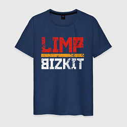 Футболка хлопковая мужская LIMP BIZKIT, цвет: тёмно-синий