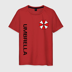 Футболка хлопковая мужская UMBRELLA CORP, цвет: красный