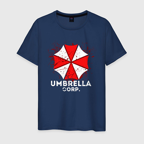 Мужская футболка UMBRELLA CORP / Тёмно-синий – фото 1