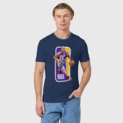 Футболка хлопковая мужская NBA Kobe Bryant, цвет: тёмно-синий — фото 2