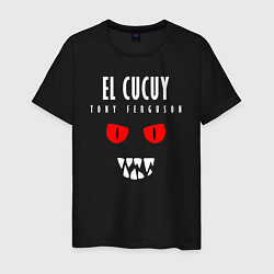 Футболка хлопковая мужская EL CUCUY, цвет: черный