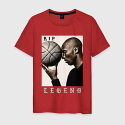 Футболка хлопковая мужская Kobe - RIP Legend, цвет: красный