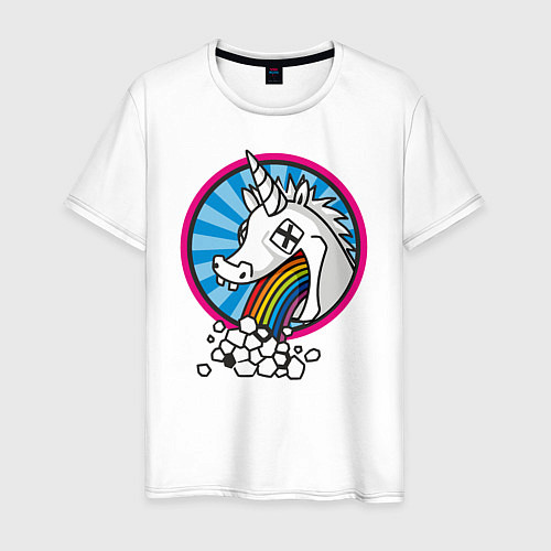 Мужская футболка Unicorn do Rainbow / Белый – фото 1