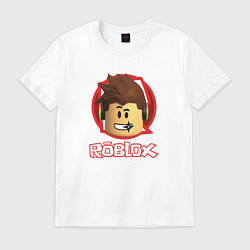 Футболка хлопковая мужская ROBLOX, цвет: белый