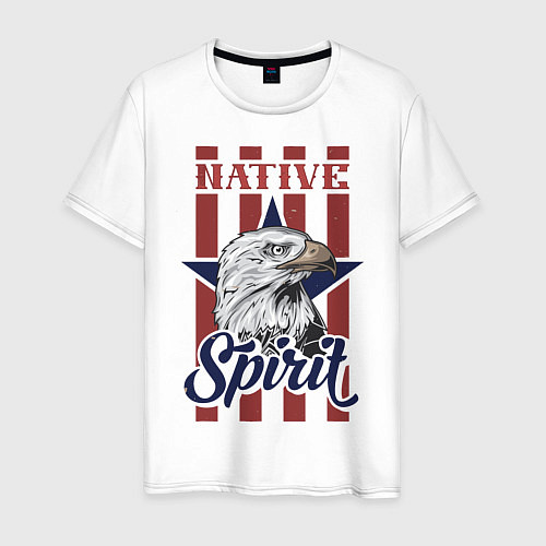 Мужская футболка Native Spirit / Белый – фото 1
