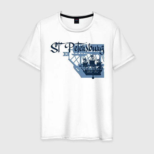 Мужская футболка St'Petersburg / Белый – фото 1