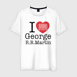 Футболка хлопковая мужская I Love George Martin, цвет: белый
