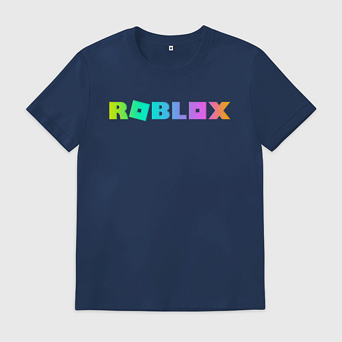 Мужская футболка ROBLOX / Тёмно-синий – фото 1