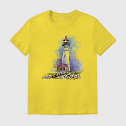 Мужская футболка Crisp Point Lighthouse