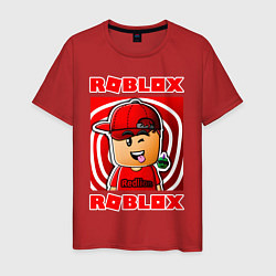 Футболка хлопковая мужская ROBLOX, цвет: красный