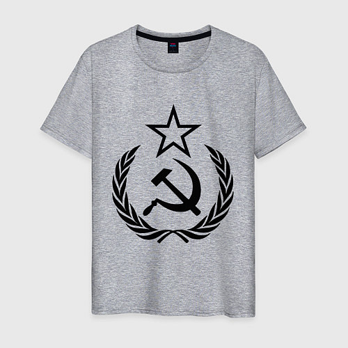Мужская футболка СССР / Меланж – фото 1