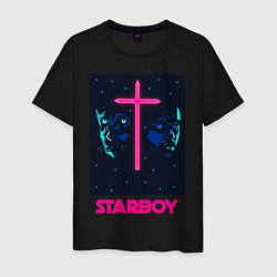 Футболка хлопковая мужская STARBOY, цвет: черный