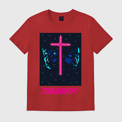 Футболка хлопковая мужская STARBOY, цвет: красный