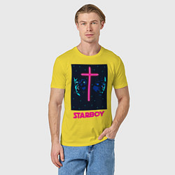 Футболка хлопковая мужская STARBOY, цвет: желтый — фото 2
