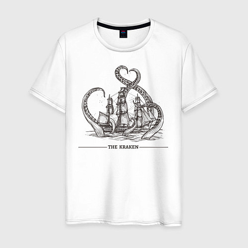 Мужская футболка Морской монстр Кракен, Kraken / Белый – фото 1