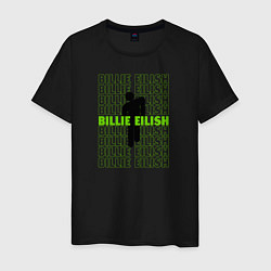 Футболка хлопковая мужская BILLIE EILISH logo, цвет: черный