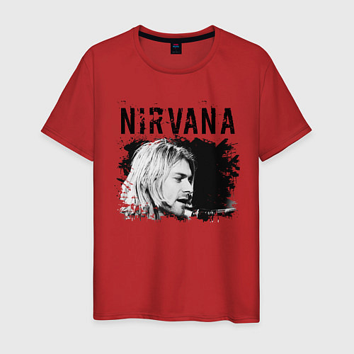 Мужская футболка NIRVANA / Красный – фото 1