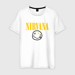 Футболка хлопковая мужская NIRVANA, цвет: белый