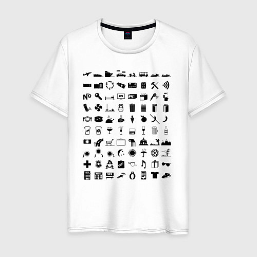 Мужская футболка Путешественник вне рамок81 / Белый – фото 1